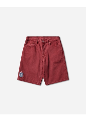 Men s England Football 478 Baggy Shorts Red