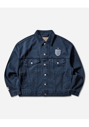 Men s England Football Type III Trucker Jacket Blue