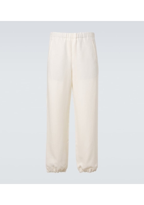 God's True Cashmere Linen sweatpants with amethyst
