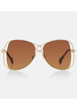 Aquazzura Malibu oversized sunglasses