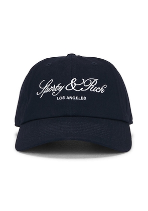 Sporty & Rich Vendome LA Hat in Dark Navy - Navy. Size all.