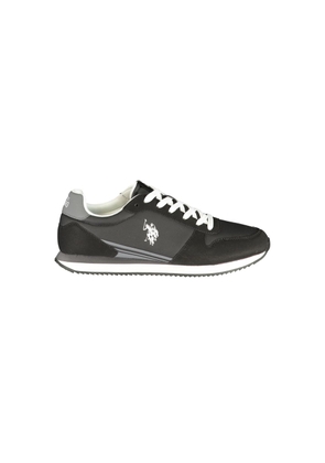U.S. POLO ASSN. Black Polyurethane Men's Sneaker - EU40/US7