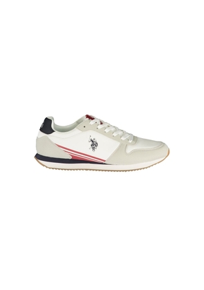 U.S. POLO ASSN. White Polyurethane Men's Sneaker - EU40/US7