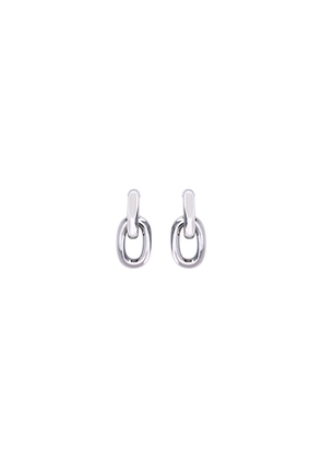 Rabanne Silver Resin Earrings - One Size