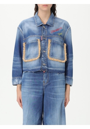 DSQUARED2 Jacket Woman color Denim