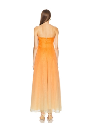 Cult Gaia Janelle Gown in Tangerine. Size 6. Also in 2.