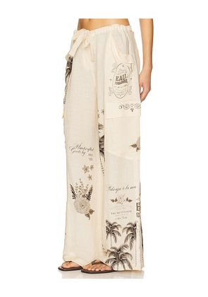 Agua Bendita Alice Ete Pant in Neutral. Size M. Also in S, L.