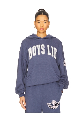 Boys Lie in Too Deep Racer Hoodie in Blue. Size XS/S. Also in M/L.