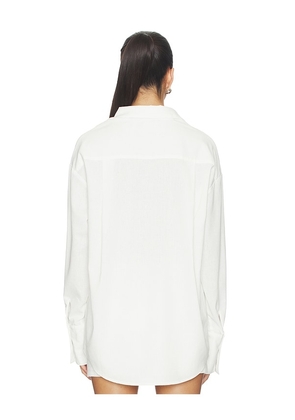 ALL THE WAYS Greta Button Up Top in White. Size XS. Also in S, M, XL.