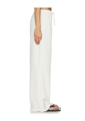 ALL THE WAYS Louisa Drawstring Pant in Cream. Size XS. Also in S, L.