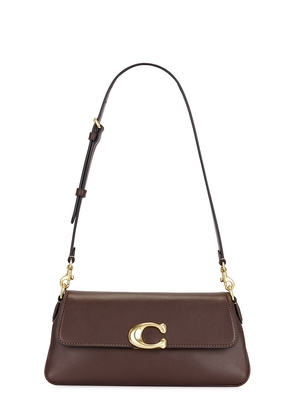 Coach Refined Calf Leather Jet Bag in Brown.