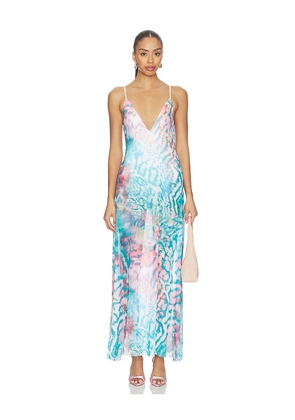 AFRM Rivka Dress in Blue. Size L. Also in S, XXS, XS, M, XL, XXL, 1X.