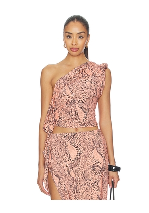 AFRM Earl Top in Peach. Size S. Also in XXS, XS, M, L, XL, XXL, 1X, 2X.