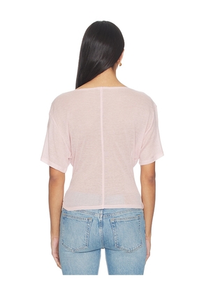 EB Denim Madeo Cowl Neck Tee in Rose. Size XS. Also in S.