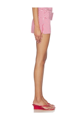 Amanda Uprichard Alistair Skort in Red. Size XS. Also in S, XL.