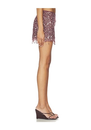 ASTA RESORT x REVOLVE Yasmin Mini Skirt in Wine. Size XXS. Also in S, M, L, XL.
