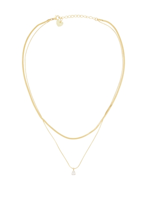 BRACHA Radiance Necklace in Metallic Gold.