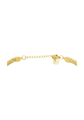 BRACHA Adeline Necklace in Unique Color & Gold in Metallic Gold.