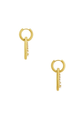 BRACHA Ariella Earrings in Metallic Gold.