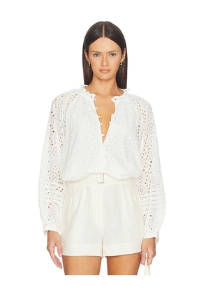 Cleobella Alicia Blouse in Ivory. Size XS. Also in S, M, L, XL.