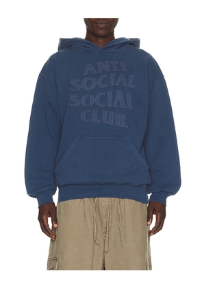Anti Social Social Club Toned Down Applique Hoodie in Navy. Size S. Also in M, L, XL/1X.