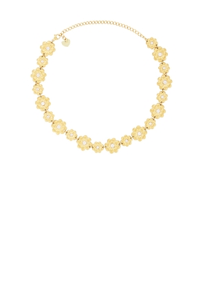 BRACHA Mya Necklace in Unique Color & Gold in Metallic Gold.