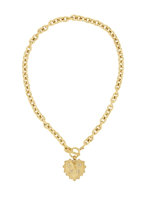 BRACHA Monty Necklace in Unique Color & Gold in Metallic Gold.
