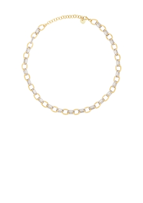 BRACHA Mini Roxy Necklace in Unique Color & Two Tone in Metallic Gold.