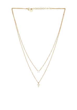 BRACHA Grace Necklace in Metallic Gold.