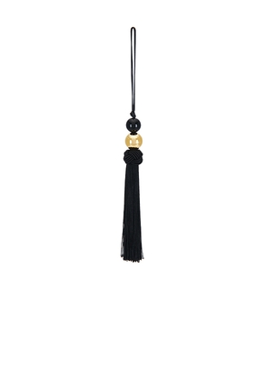 Cendre Lucetta Bag Charm in Black.