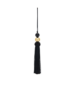 Cendre Lucetta Bag Charm in Black.