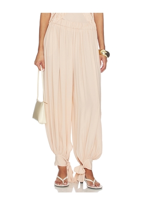 The Andamane Noor Tied Up Maxi Pants in Peach. Size 38/XS. Also in 40/S.