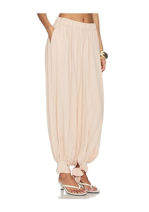 The Andamane Noor Tied Up Maxi Pants in Peach. Size 38/XS. Also in 40/S.