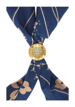 adidas Originals x Clot By Edison Chen Bandana Slider in Blue.