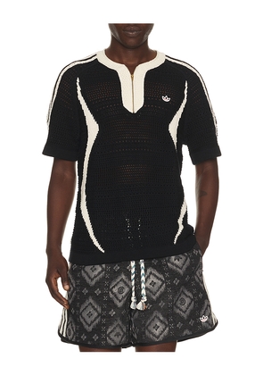 adidas Originals x Clot By Edison Chen Knit Jersey in Black. Size XS. Also in S, M, L, XL/1X, XXL/2X.