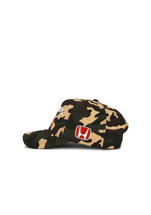 CPTN Apparel Traction Hat 5 Panel Hat in Green.
