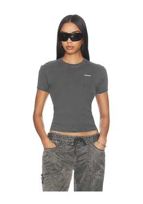 Coperni Baby Tee in Charcoal. Size XS. Also in S, M, L.