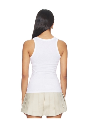 Coperni Lightweight Logo Tank Top in White. Size S. Also in M, L, XL.