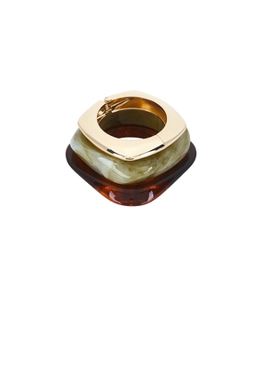 Epifene Bangles Set Of 3 in Brown.