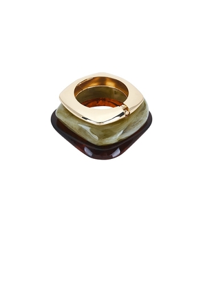 Epifene Bangles Set Of 3 in Brown.