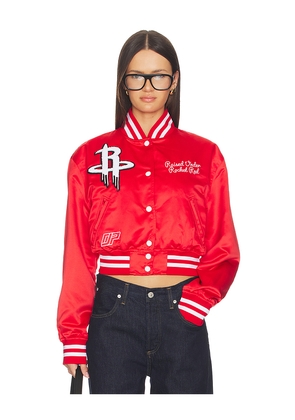 DANNIJOPRO The Bomber Jacket in Red. Size XS. Also in S, M, L.