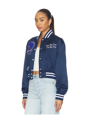 DANNIJOPRO The Bomber Jacket in Blue. Size XS. Also in S, L.