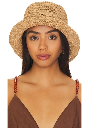 Gigi Pip Sal Hat in Tan. Size 57. Also in 59, 55, 61.
