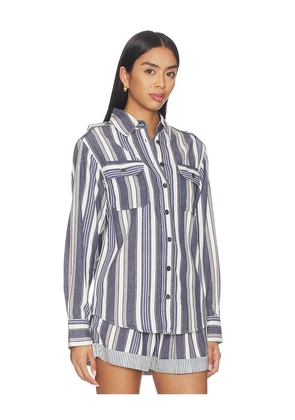 Isabel Marant Etoile Gelva Top in Navy. Size 38/6. Also in 36/4, 42/10, 44/12.