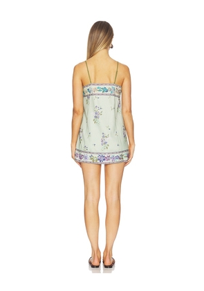 Free People Bali Take Me With You Mini Dress in Mint. Size S. Also in XS, M, L, XL.