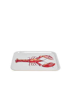 Fish's Eddy Shelly Lobster Tray in White.