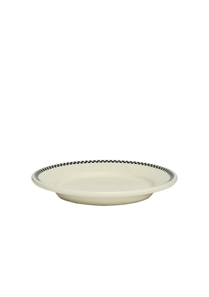 Fish's Eddy Checkerboard Small Plate in Cream.