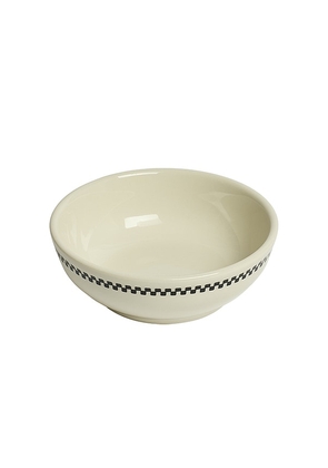 Fish's Eddy Checkerboard Bowl in Cream.