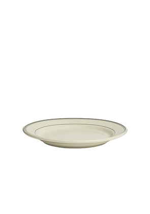 Fish's Eddy Greenband App Plate in Cream.