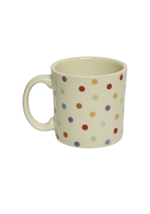 Fish's Eddy Spot On 12 Mug in Cream.